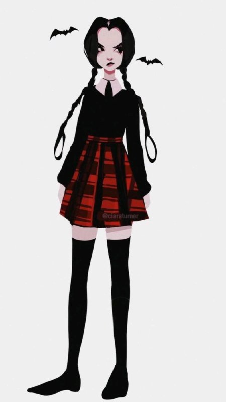 Венсдей аддамс арт