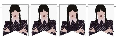 Бумажная уэнсдей аддамс