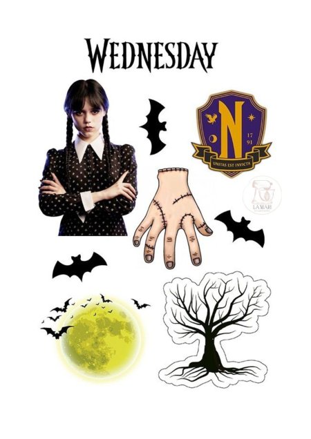 Наклейки венсдей