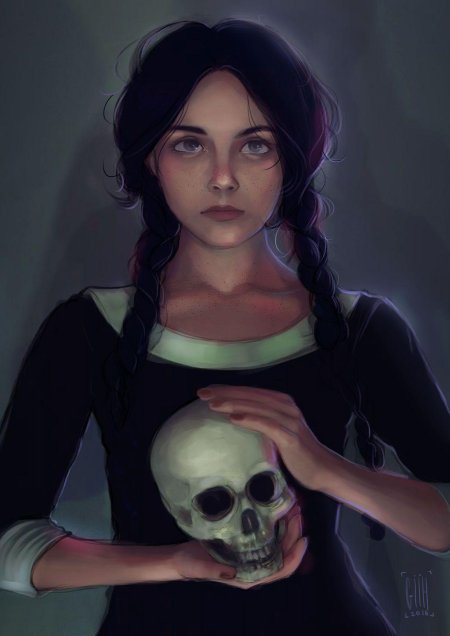 Венсдей аддамс арт