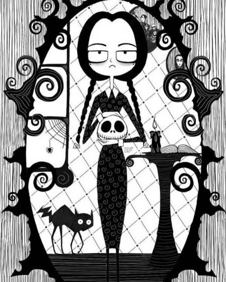 Рисунки в стиле тима бертона