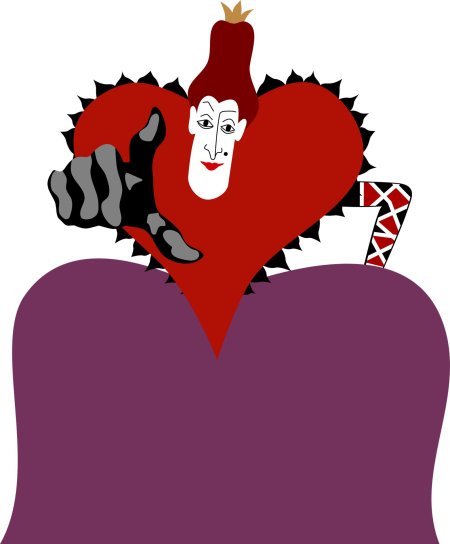 Королева червей алиса в стране чудес