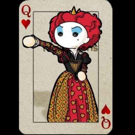 Алиса в стране чудес карты червовой королевы