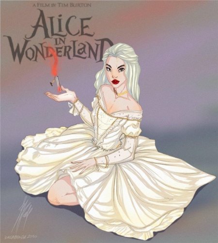 Алиса в стране чудес белая королева