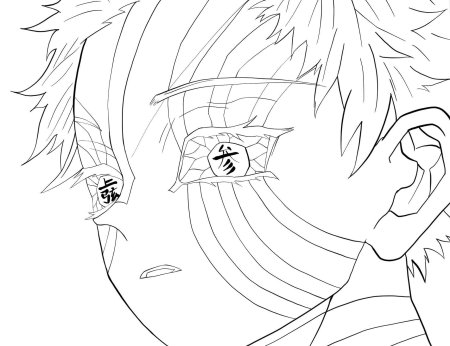 Клинок рассекающий демонов раскраска