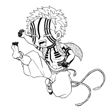 Клинок рассекающий демонов раскраска