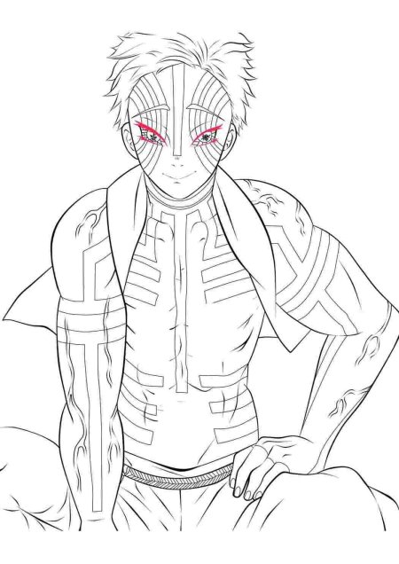 Клинок рассекающий демонов раскраска