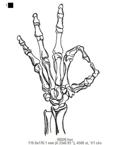 Рука скелет