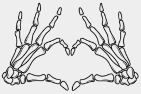 Рука скелет