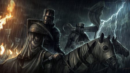 Черный рыцарь крестоносец