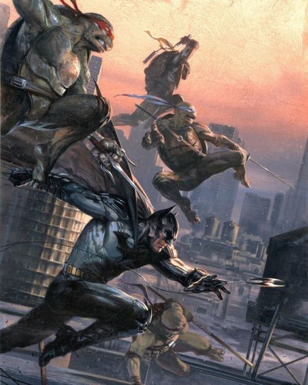 Черепашки ниндзя против бэтмена комикс