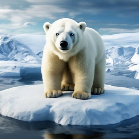 Белый полярный медведь