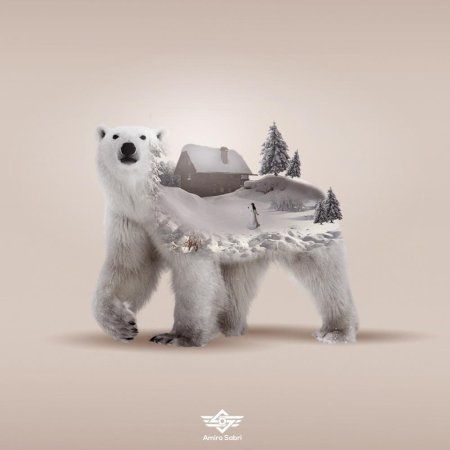 Медведь арт