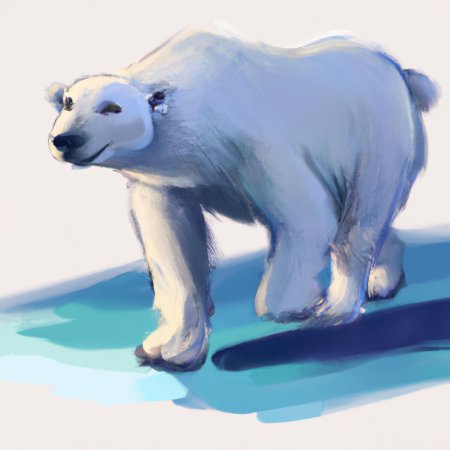 Белый полярный медведь