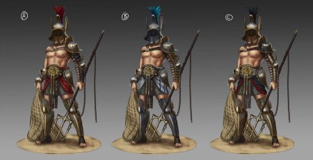 Римский гладиатор ретиарий