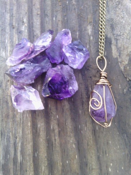 Аметист кулон кристалл