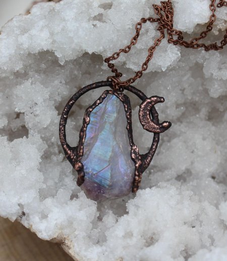 Кулон с лунным камнем