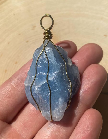 Кулон максис аквамарин