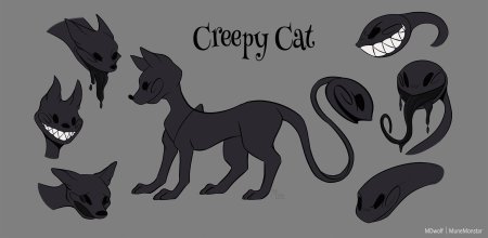 Крипи кэт арты
