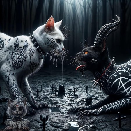 Demonic cat