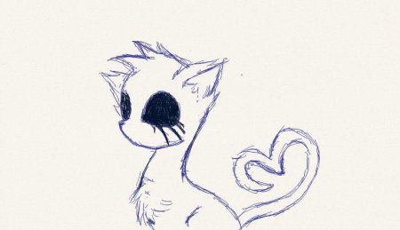 Рисунки котов для срисовки