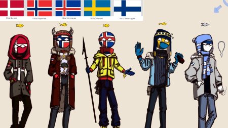 Countryhumans финляндия и швеция