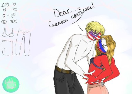 Countryhumans россия девушка и сша
