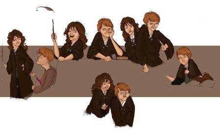 Гарри поттер гермиона и рон