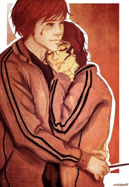 Гермиона и рон арт