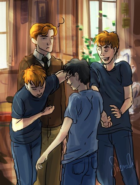 Гарри потёр и р-он уизли шип