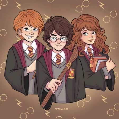 Гарри поттер гермиона и рон