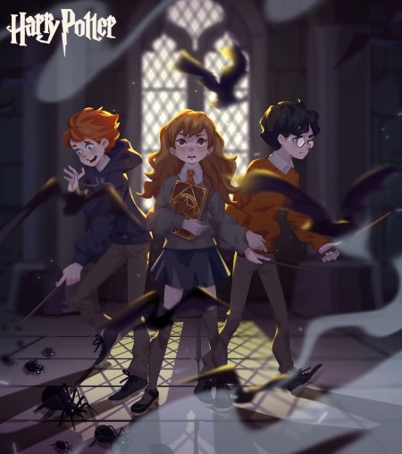 Гарри рон гермиона хогвартс