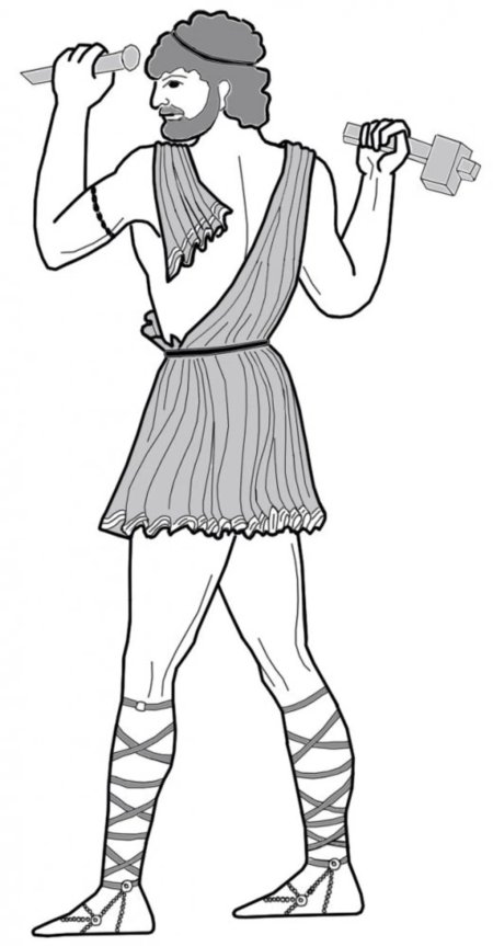 Раскраска боги древней греции гефест