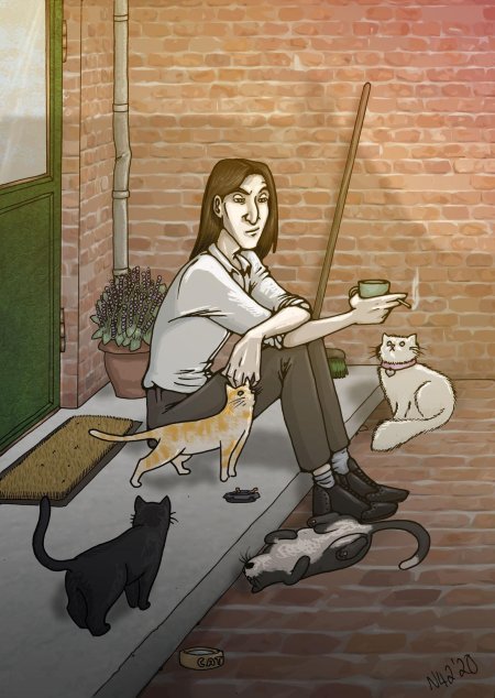 Гарри поттер кот снейп