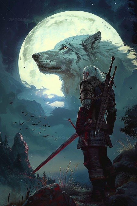 Белый волк геральт из ривии