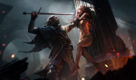 Ведьмак против стрыги