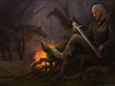 Геральт из ривии ведьмак 1 арт