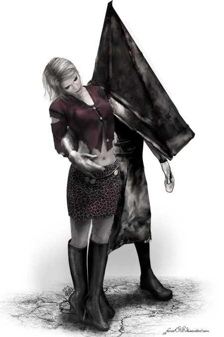 Сайлент хилл 2 пирамидоголовый арт