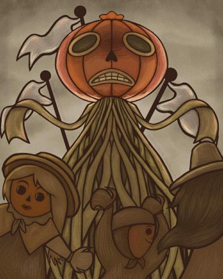 По ту сторону изгороди тыквы