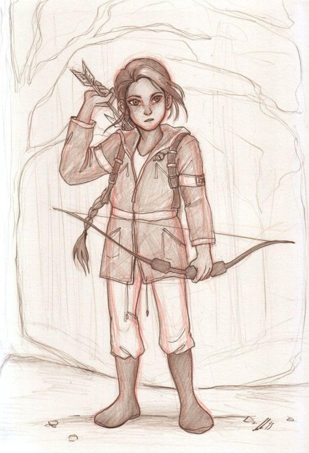 Китнисс эвердин рисунок