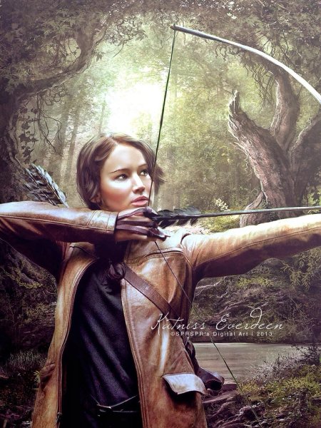Китнисс эвердин с луком