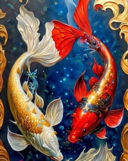 Золотая рыбка картина