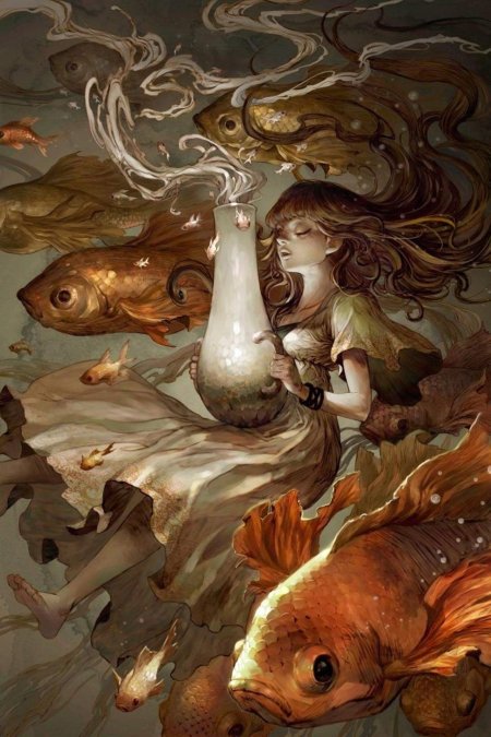 Девушка рыба