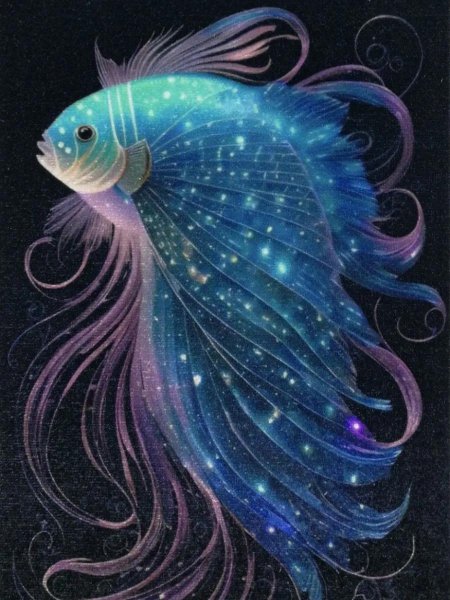 Рыбки акрилом