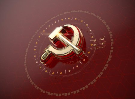 Серп и молот 3д модель