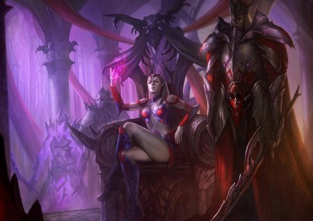 Лилит королева суккубов на троне