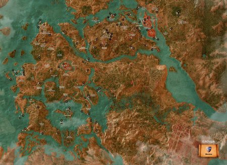 Ведьмак 3 карта велена со всеми отметками