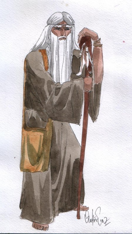 Старец с посохом