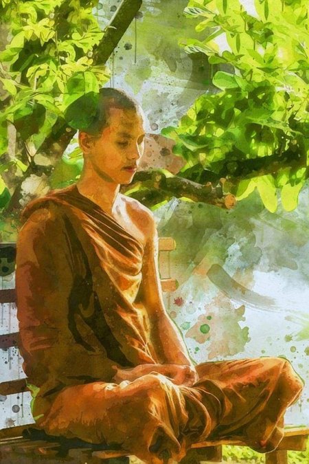 Буддийский монах тхеравада