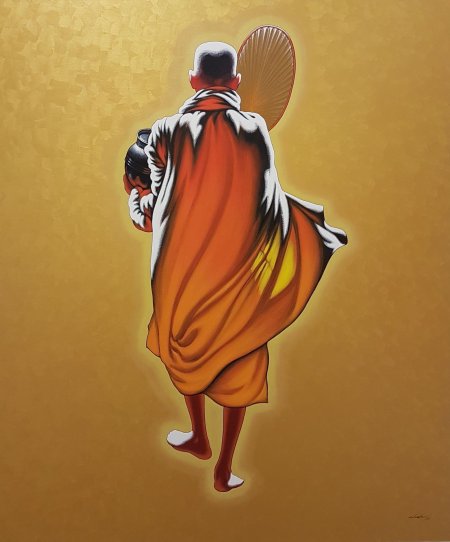 Живопись картина буддийские монахи